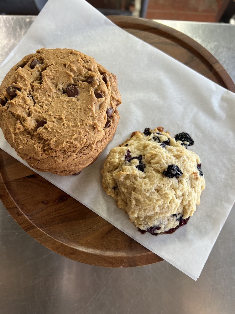 Fresh baked cookies and scones at Tooley's Cafe